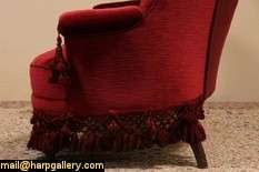 Authentic furniture from the Victorian period about 1880, this red 