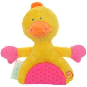  Capelli New York Duck Rattle Toy With Soft Rubber Teether 