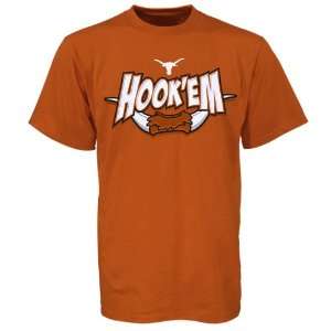  Majestic Texas Longhorns Burnt Orange Nickname T shirt 
