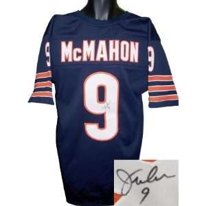 Jim McMahon Autographed/Hand Signed Chicago Bears Navy Prostyle Jersey 