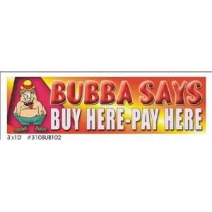  Buy here pay here vinyl banner 3 x 10 Patio, Lawn 