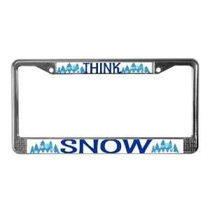  Think Snow Sports License Plate Frame by  Sports 
