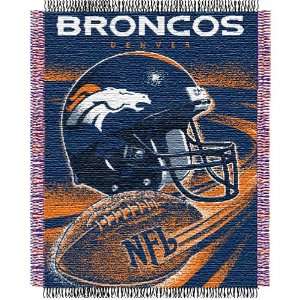 Denver Broncos NFL Triple Woven Jacquard Throw (Spiral Series) (48x60 