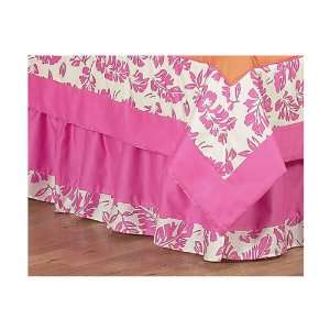  Surf Pink And Orange Toddler Bedskirt