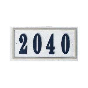  Ridgestone address plaque system, Rectangle, Slate