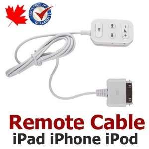  Wired Remote Control for iPad iPhone iPod w Audio Input 