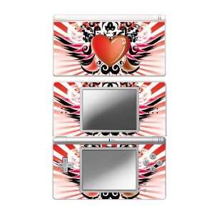   DS Lite Skin Decal Sticker Plus Screen Protector Skin   Heart Wings