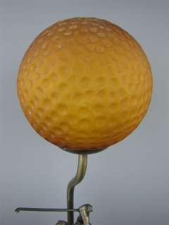Female Golfer Figure Golf Ball Globe Light Table Lamp  