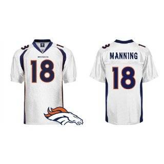 Peyton Manning Denver Broncos #18 Jersey White Authentic Football 