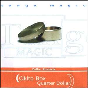    Okito Box (Brass)   US Quarter by Tango Magic   Trick Toys & Games