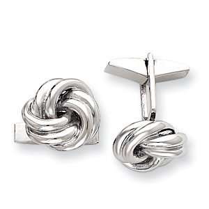  Sterling Silver Knotted Cuff Links Jewelry