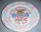 United States Bicentennial 1776 1976 Collector Plate