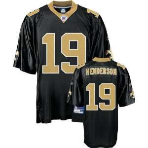  Devery Henderson Black Reebok NFL New Orleans Saints 