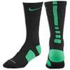 Nike Elite Basketball Crew Sock   Mens   Black / Light Green