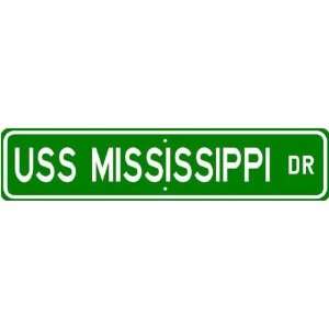USS MISSISSIPPI CGN 40 Street Sign   Navy  Sports 