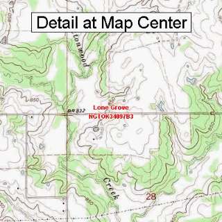   Map   Lone Grove, Oklahoma (Folded/Waterproof)