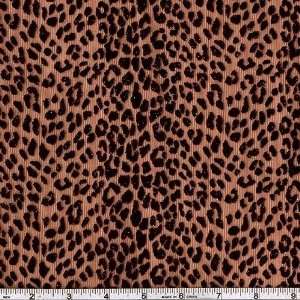   Organza Leopard Copper/Black Fabric By The Yard Arts, Crafts & Sewing