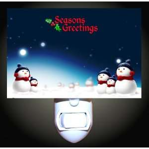  North Pole Snowmen Decorative Night Light