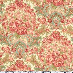   Chorus Rose Cluster Ecru Fabric By The Yard Arts, Crafts & Sewing