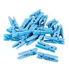 48 Blue Baby Boy Shower Mini Clothespin party favor Scatters clothes 