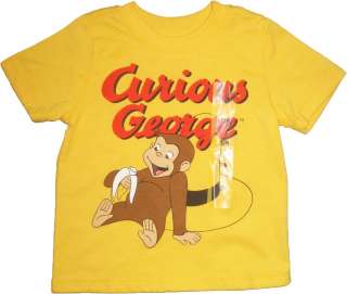 NEW CURIOUS GEORGE Monkey Banana Top Tee T shirt 12M 5T  