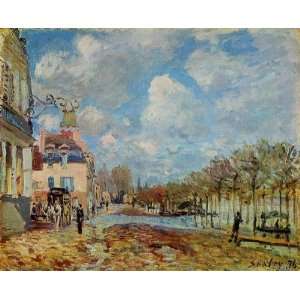   Port Marly Alfred Sisley Hand Painted Art 