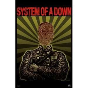 SYSTEM OF A DOWN POSTER   FINGERPRINT 22 X 34 #9099 