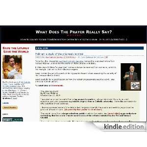  What Does The Prayer Really Say? Kindle Store Fr. John 