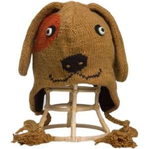  Hat Animal Character 100 % Wool with Fleece  Doggy 