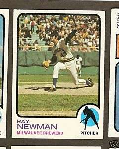 1973 Topps BB #568 Ray Newman/Brewers EX/EX+  