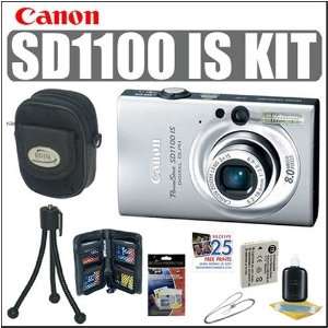  Canon PowerShot SD1100IS 8MP Digital Camera (Silver 