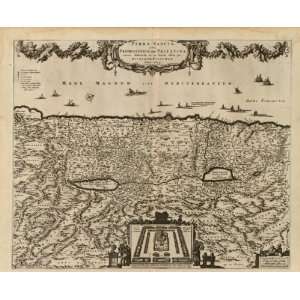  1659 map of Bible, Palestine to 70 AD