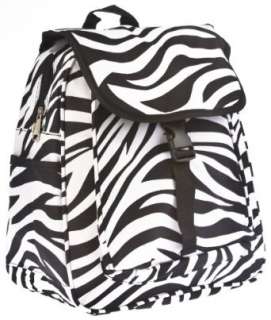  Black Zebra Junior Backpack Purse Bag Clothing
