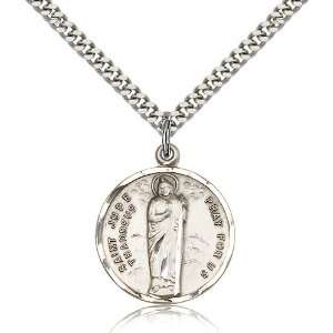  Sterling Silver St. Jude Pendant Jewelry