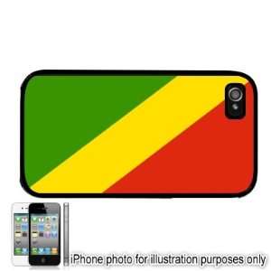  Congo Republic Flag Apple iPhone 4 4S Case Cover Black 