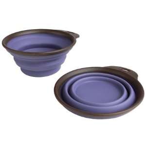  Popware for Pets Collapsible Travel Cup   Brown & Purple 