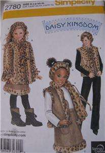   Kingdom Girls Faux Fur Coat & Fur Trim Vest,Skirt + Moms Vest  