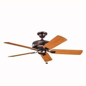   Lighting Saxon Collection Oil Brushed Bronze Finish 52 Inch Saxon Fan