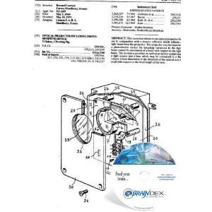 NEW Patent CD for OPTICAL PROJECTOR INCLUDING PHOTO SENSITIVE DEVICE