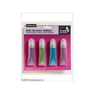 Silk Screen Glitter 4 Gram 4 Pack Jewel Tones 