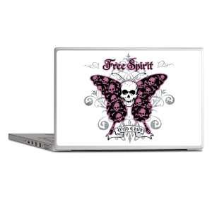  Laptop Notebook 7 Skin Cover Butterfly Skull Free Spirit 