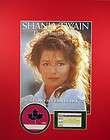 SHANIA TWAIN 1995 THE WOMAN IN ME MATTED POSTER, PASS & TICKET