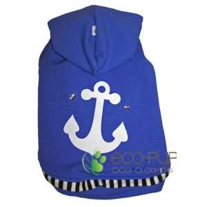  Eco Pup EP MYSAILOR S My Sailor Hoodie  Blue Small Pet 