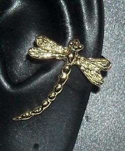 Dragonfly Ear Non Pierced Wrap Cuff Charm   Gold/Silver  
