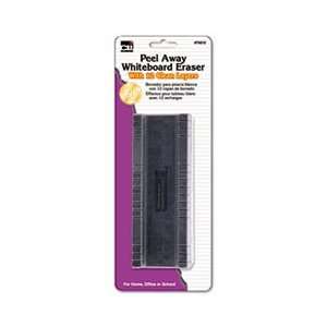   Dry Erase Board Eraser w/12 Disposable Pads, Felt, 5