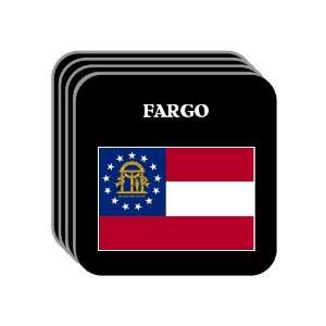  US State Flag   FARGO, Georgia (GA) Set of 4 Mini Mousepad 