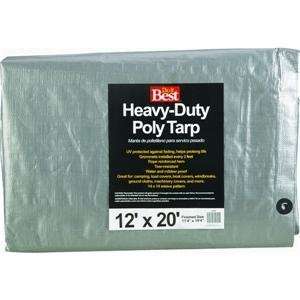  Do it Best Heavy Duty Silver Poly Tarpaulin, 12X20 SLVR H/DUTY 