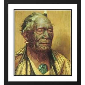 Goldie, Charles 28x32 Framed and Double Matted Tamati 