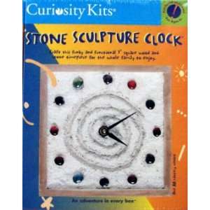 Stone Sculpture Clock. Craft this funky and functional 7 inch square 