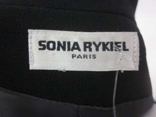 SONIA RYKIEL Black Linen Single Button Blazer  